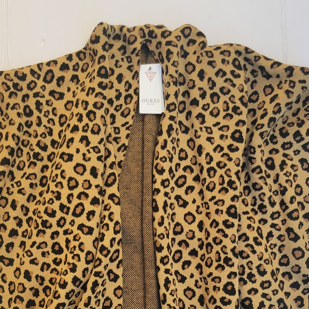 GUESS Leopard Print Ruana - Picture 5 of 7